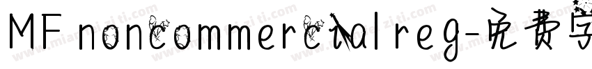 MF noncommercial reg字体转换